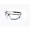 Ge Safety Glasses, Anti-Fog & Anti-Scratch, Clear Lens, Black/Blue Frame GE111CAF - alternate 2
